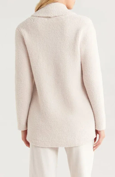 Barefoot Dreams Cozy Chic® Shawl Collar Rib Cardigan In White