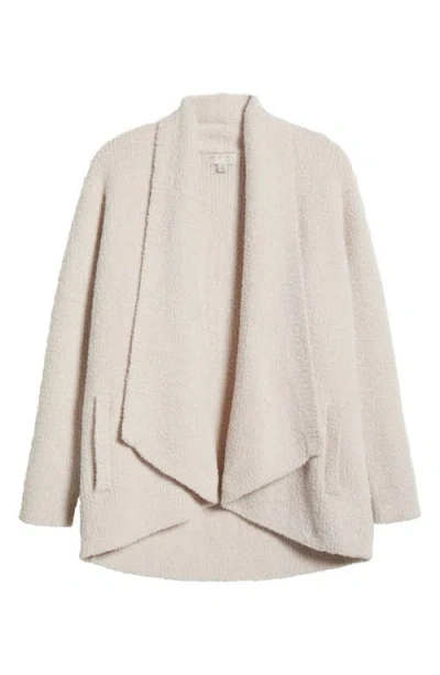 Barefoot Dreams Cozy Chic® Shawl Collar Rib Cardigan In White