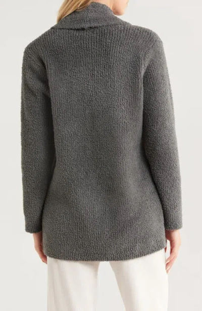 Barefoot Dreams Cozy Chic® Shawl Collar Rib Cardigan In Gray