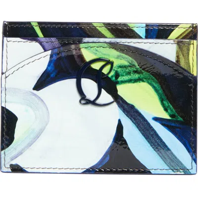 Christian Louboutin Loubi54 Mooncrest Leather Card Case