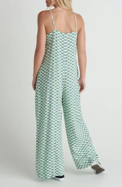 Hurley Venice Check Jumpsuit In Gray