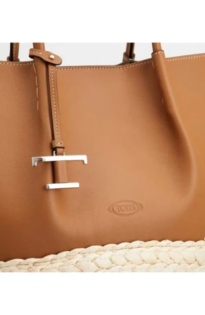 Tod's Medium Bux Mixed Media Tote