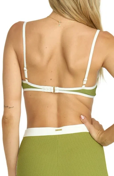Billabong Sunrays Tami Underwire Bikini Top In Green