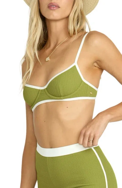 Billabong Sunrays Tami Underwire Bikini Top In Green