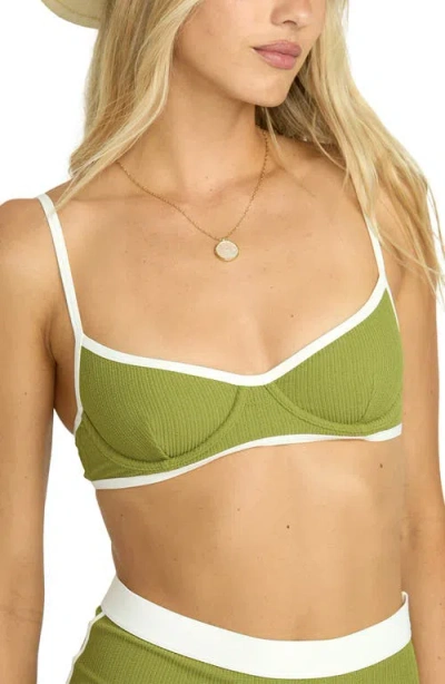 Billabong Sunrays Tami Underwire Bikini Top In Green