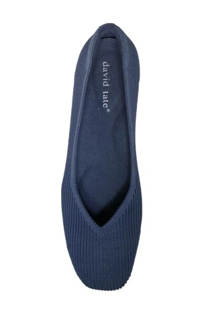 David Tate Union Square Toe Pump In Blue