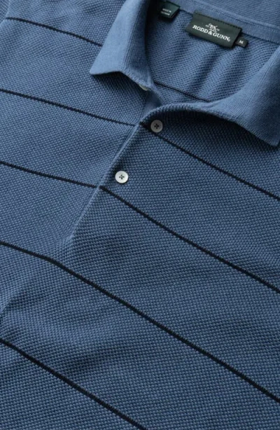 Rodd & Gunn Turners Bay Stripe Polo In Blue