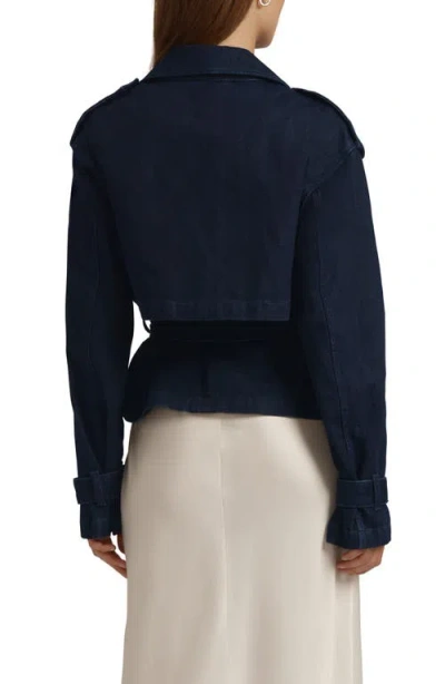 Favorite Daughter The Cropped Charles Denim Trench Coat