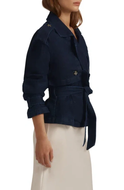 Favorite Daughter The Cropped Charles Denim Trench Coat