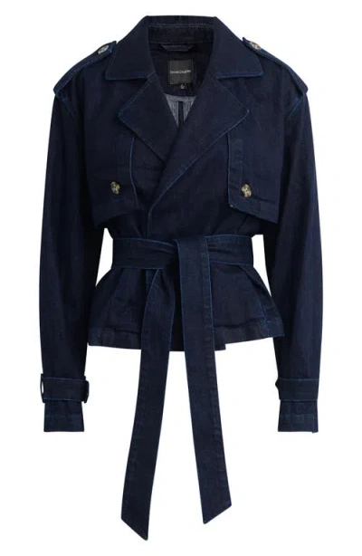 Favorite Daughter The Cropped Charles Denim Trench Coat