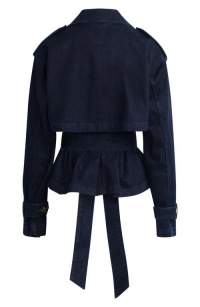 Favorite Daughter The Cropped Charles Denim Trench Coat