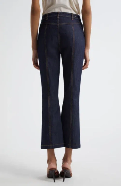 Cinq À Sept Marsha Patch Pocket Kick Flare Jeans In Blue