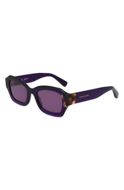 Longchamp Heritage 50mm Cat Eye Sunglasses