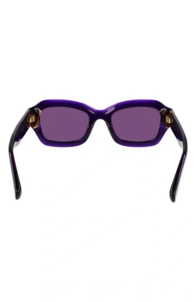 Longchamp Heritage 50mm Cat Eye Sunglasses