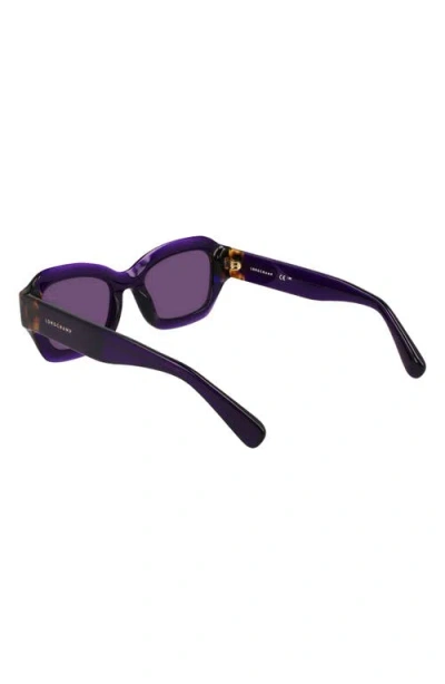 Longchamp Heritage 50mm Cat Eye Sunglasses