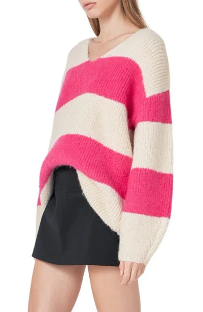 Endless Rose Oversize Stripe Sweater