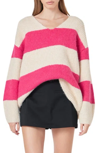 Endless Rose Oversize Stripe Sweater