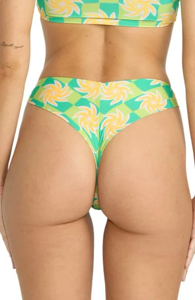 Billabong Trippin' On Sun Hike Bikini Bottoms In Green