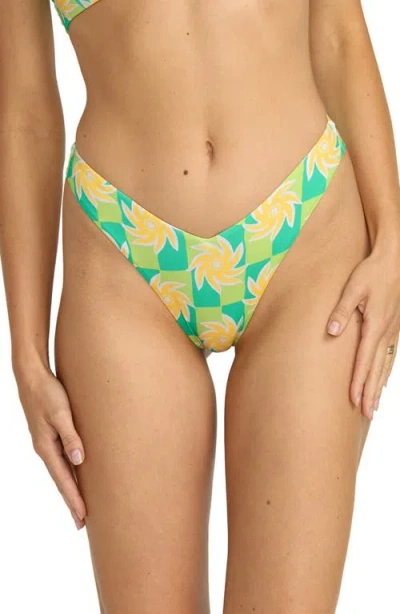 Billabong Trippin' On Sun Hike Bikini Bottoms In Green
