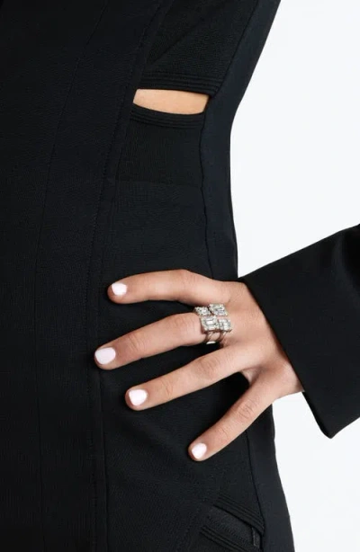 Mindi Mond Clarity Quad Cube Diamond Ring