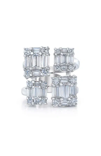Mindi Mond Clarity Quad Cube Diamond Ring