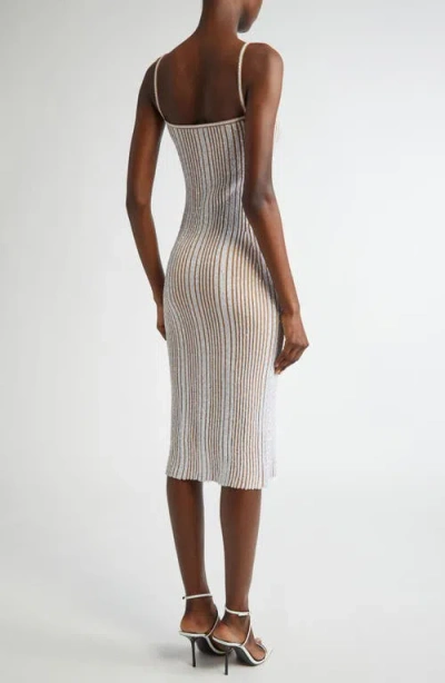Missoni Sequin Rib Knit Body-con Sweater Dress
