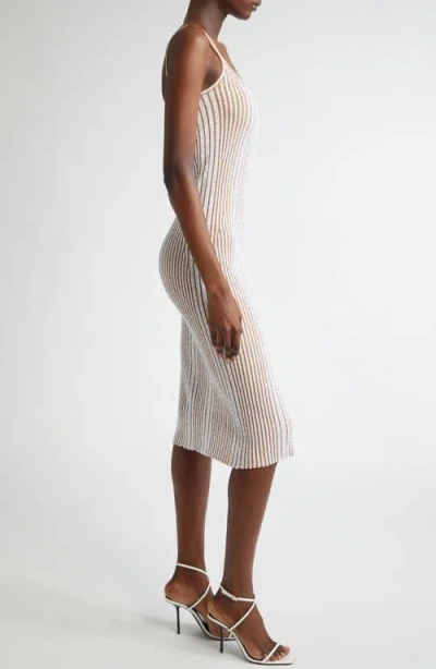Missoni Sequin Rib Knit Body-con Sweater Dress
