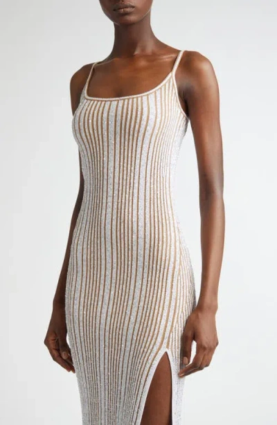 Missoni Sequin Rib Knit Body-con Sweater Dress