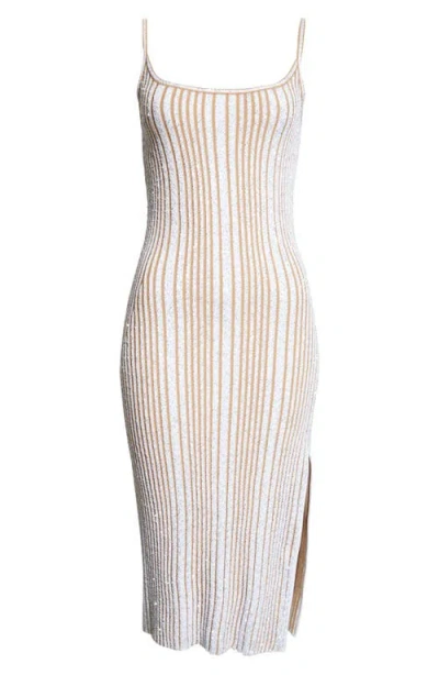 Missoni Sequin Rib Knit Body-con Sweater Dress