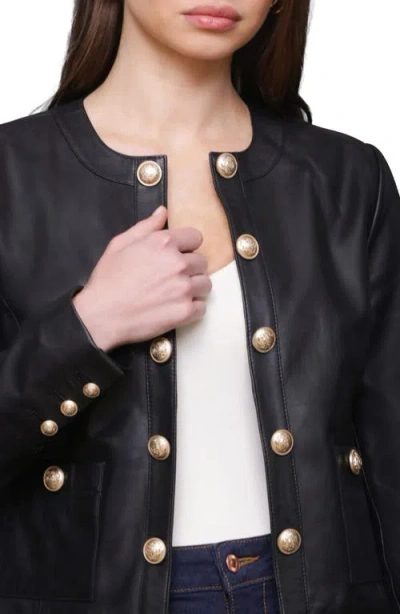 Bagatelle Leather Jacket In Black