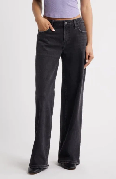Bp. Low Rise Wide Leg Jeans In Black