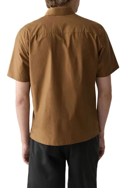 Theory Noll Short Sleeve Shirt In Soft Lawn