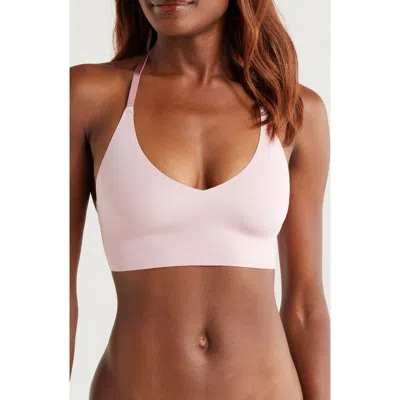 True & Co. True & Co Triangle Lace Racerback Bralette In Neutral