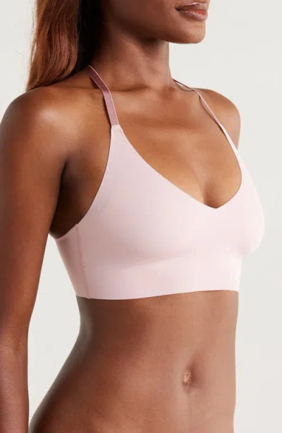 True & Co. True & Co Triangle Lace Racerback Bralette In Neutral