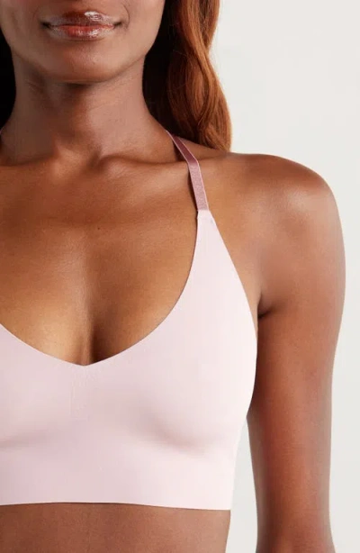 True & Co. True & Co Triangle Lace Racerback Bralette In Neutral