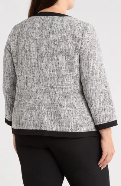 Kasper Framed Patch Pocket Jacket In Multi
