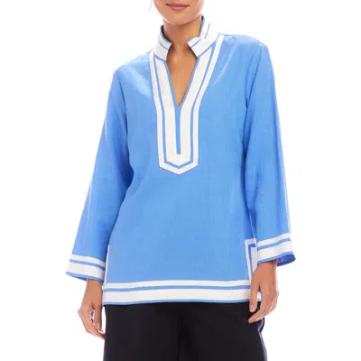 Karen Kane The St. Tropez Linen Blend Tunic Top