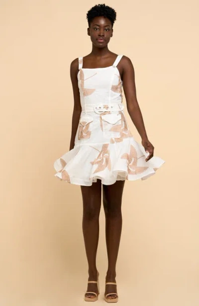 Ciebon Alivia Belted Fit & Flare Minidress