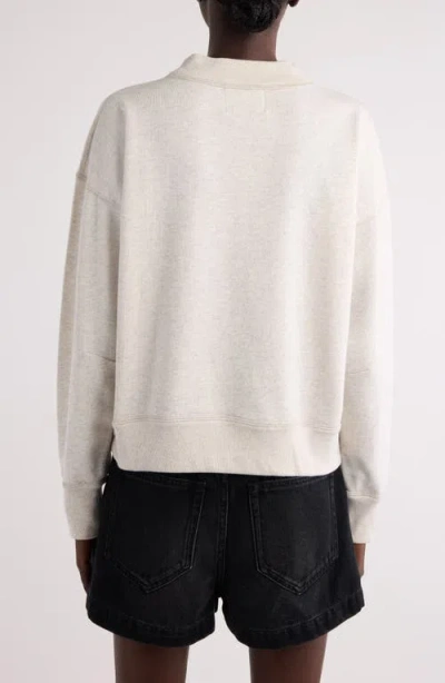 Isabel Marant Étoile Moby Mock Neck Logo Graphic Sweatshirt