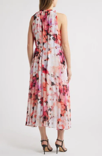 Julia Jordan Floral Print Sleeveless Midi Dress