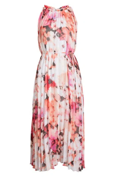 Julia Jordan Floral Print Sleeveless Midi Dress