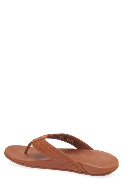 Olukai Aho Leather Flip Flop