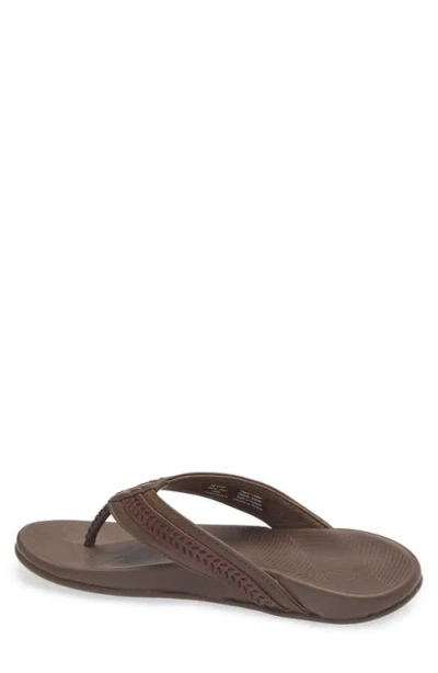Olukai Aho Leather Flip Flop