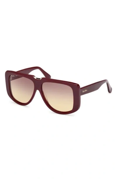 Max Mara Spark 57mm Polarized Shield Sunglasses