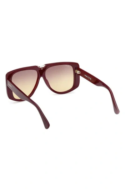 Max Mara Spark 57mm Polarized Shield Sunglasses