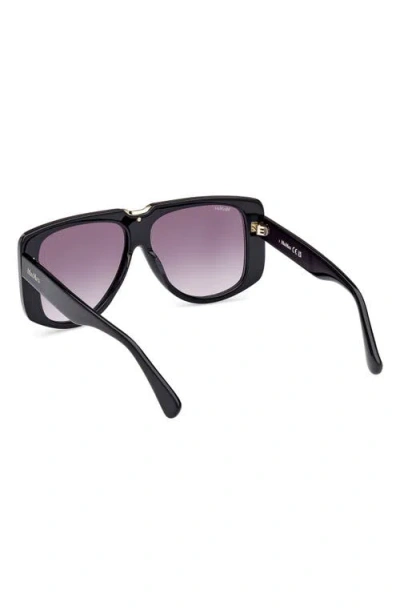 Max Mara Spark 57mm Polarized Shield Sunglasses