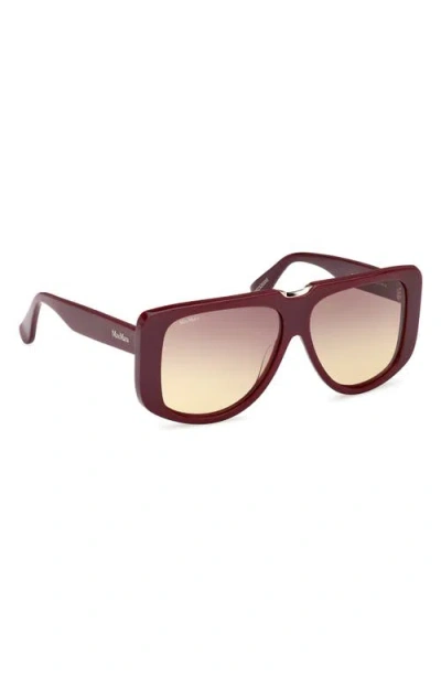Max Mara Spark 57mm Polarized Shield Sunglasses