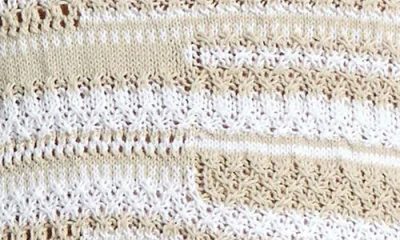 Jones New York Bicolor Texture Stitch Sleeveless Sweater In Brown