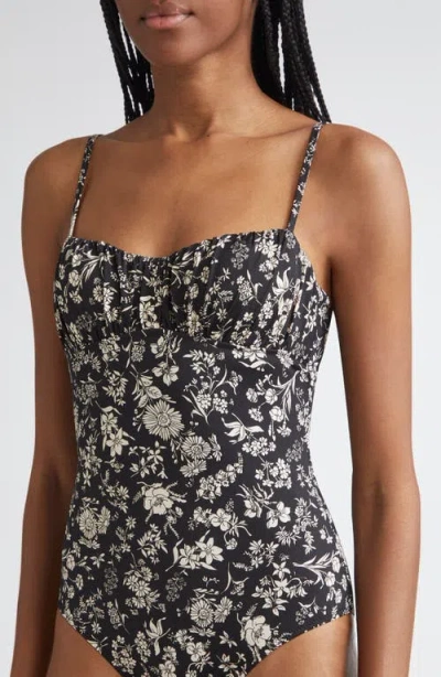 Ulla Johnson Zahara Gathered Underwire One-piece Swimsuit