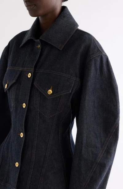 Givenchy Cocoon-sleeve Waisted Denim Jacket